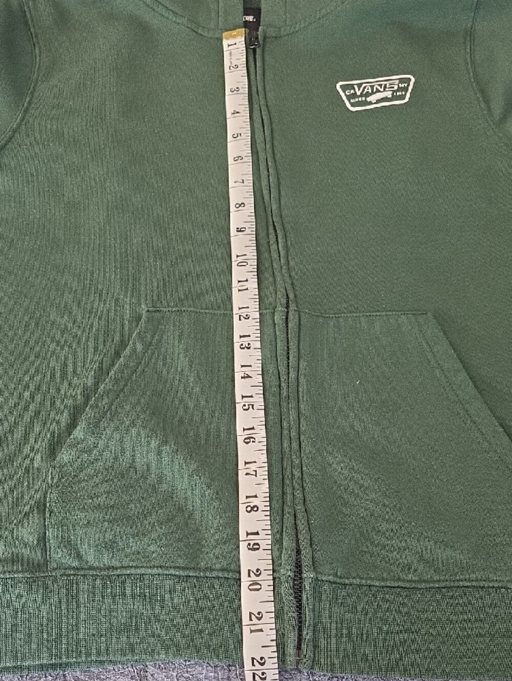 Vans Dark Green Full-Zip Kids Hoodie - Picture 8 of 8